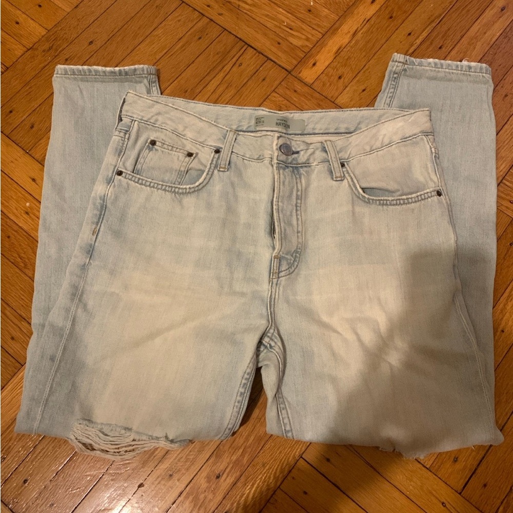 Topshop Moto Frayed Hayden Jeans W28 L30